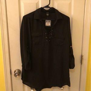 Rue 21 Black Sheer Top